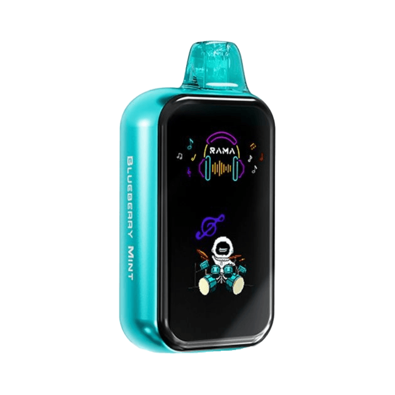 Blueberry Mint RAMA 16000 vape delivers fruity berry notes balanced with crisp mint for a refreshing exhale.