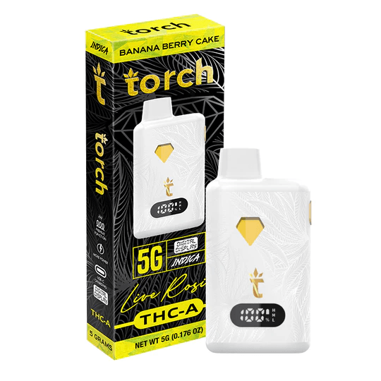 Torch Live Rosin THC-A 5G Disposable Vape - LED Screen & 5G Vape Mania Torch Live Rosin THC-A 5G Disposable Vape - LED Screen & 5G Vape Mania
