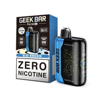 Blue Rancher Geek Bar Pulse X 25K Zero Nicotine delivers candy-inspired berry flavor with smooth, nicotine-free clouds.