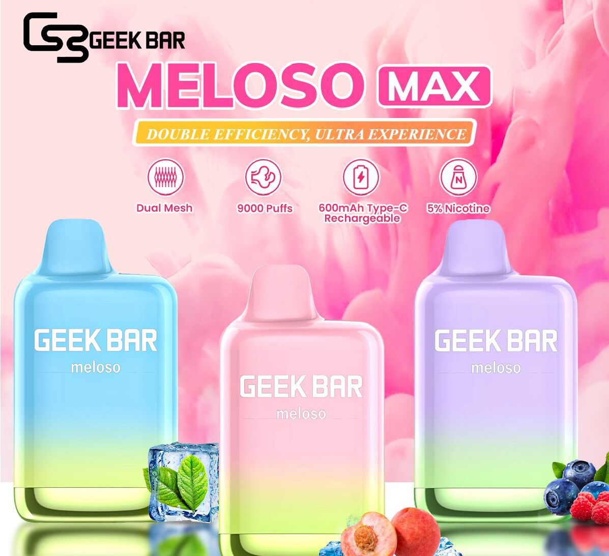 Geek Bar Meloso Max 9000 Disposable Vape - 9,000+ Puffs! Vape Mania Geek Bar Meloso Max 9000 Disposable Vape - 9,000+ Puffs! Vape Mania