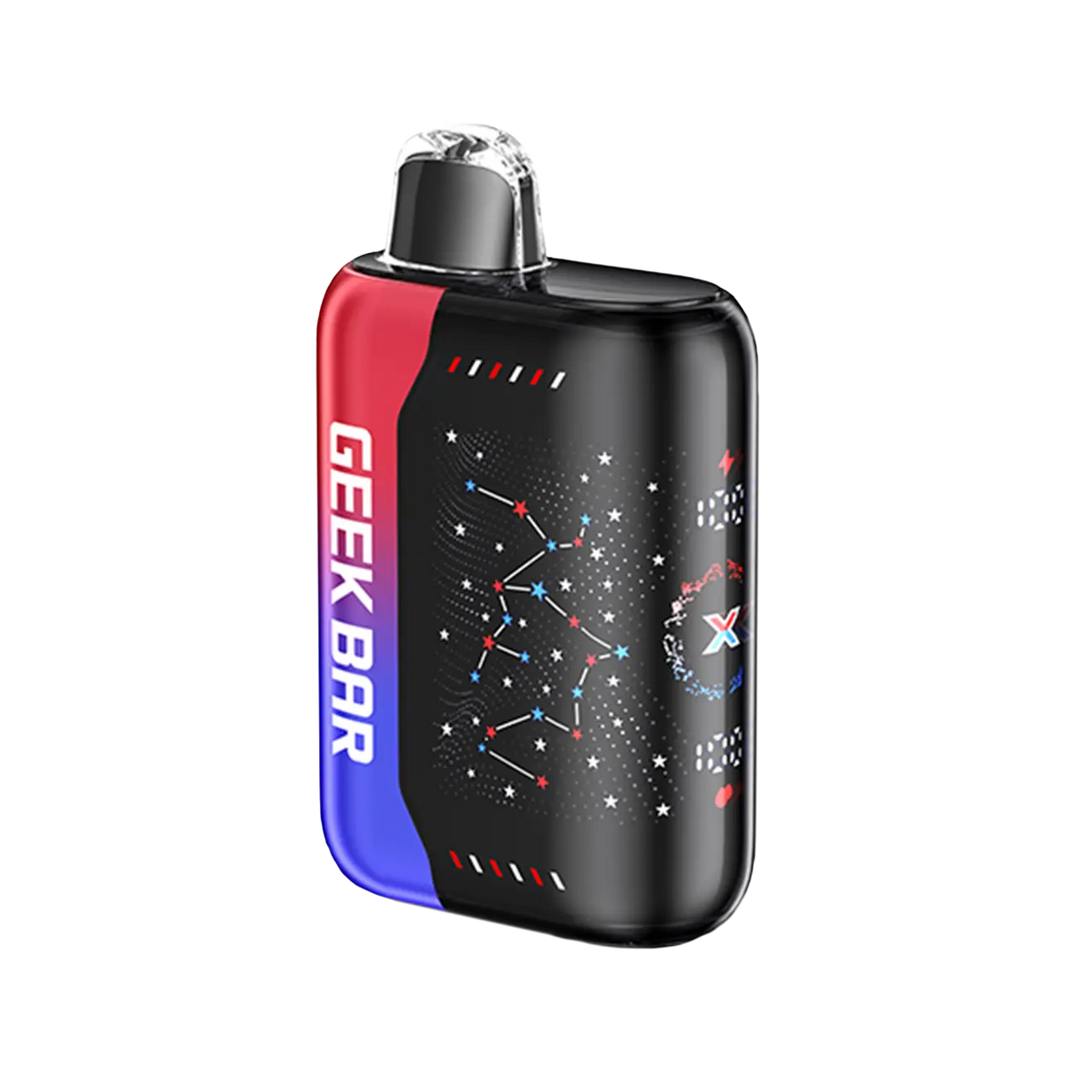 Blue Razz Ice Geek Bar Pulse X 25K Patriot Edition delivers tangy blue raspberry with a cool icy finish in every puff.