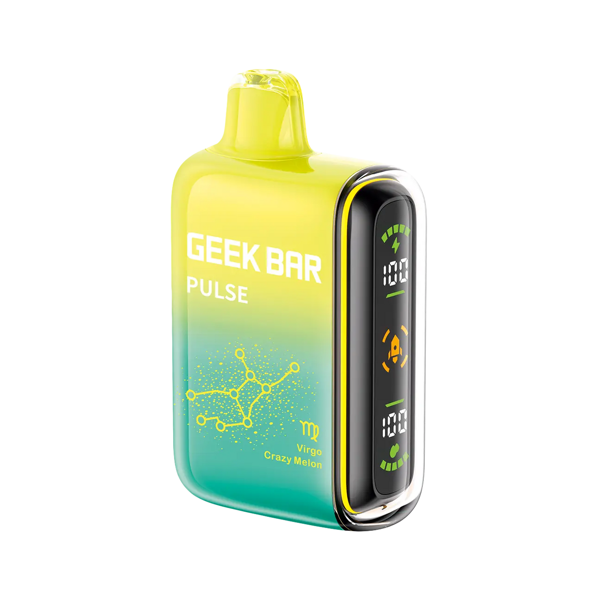 Crazy Melon Geek Bar Pulse 15000 Zodiac Edition features wild melon flavor with refreshing vapor.