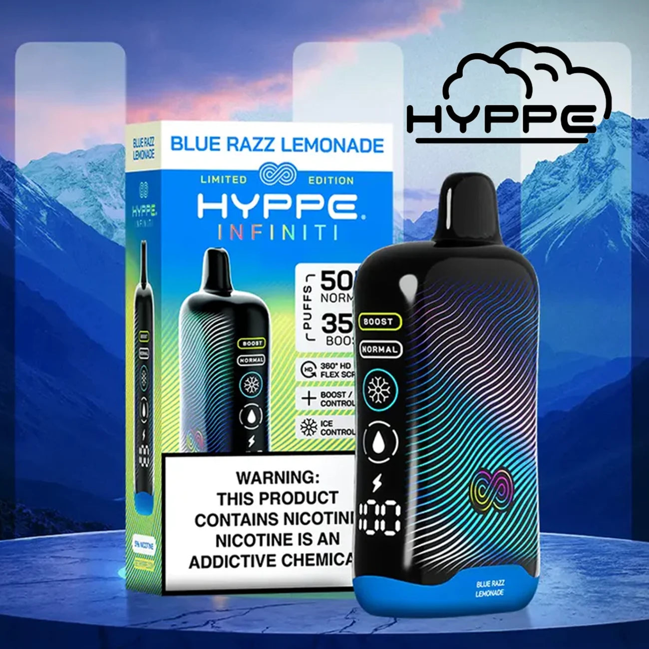 hyppe infinity vape flavors Hyppe Infiniti 50K Puffs Disposable Vape $9.99 main image 1