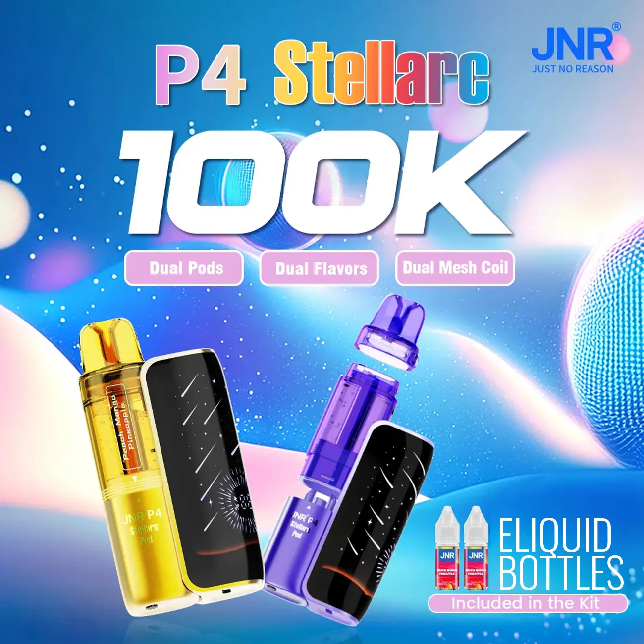 JNR Stellarc 100k Disposable Kit  100,000 Puffs  Vape Mania