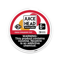 Juice Head Nicotine Pouches 6mg Mango Strawberry Mint with tropical sweet freshness