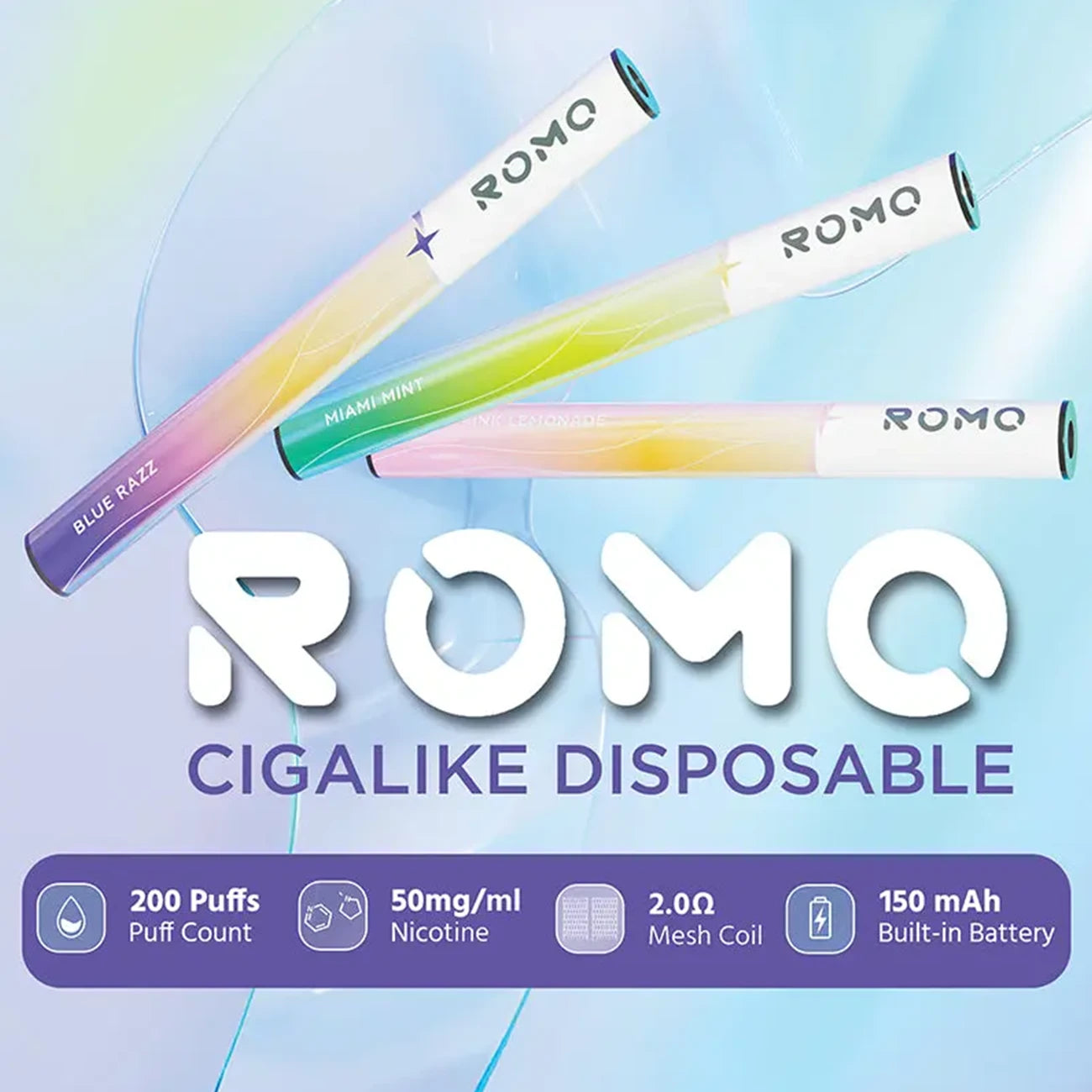 Romo Disposable Vape 5PK 5 Devices Box Vape Mania Romo Disposable Vape 5PK 5 Devices Box Vape Mania
