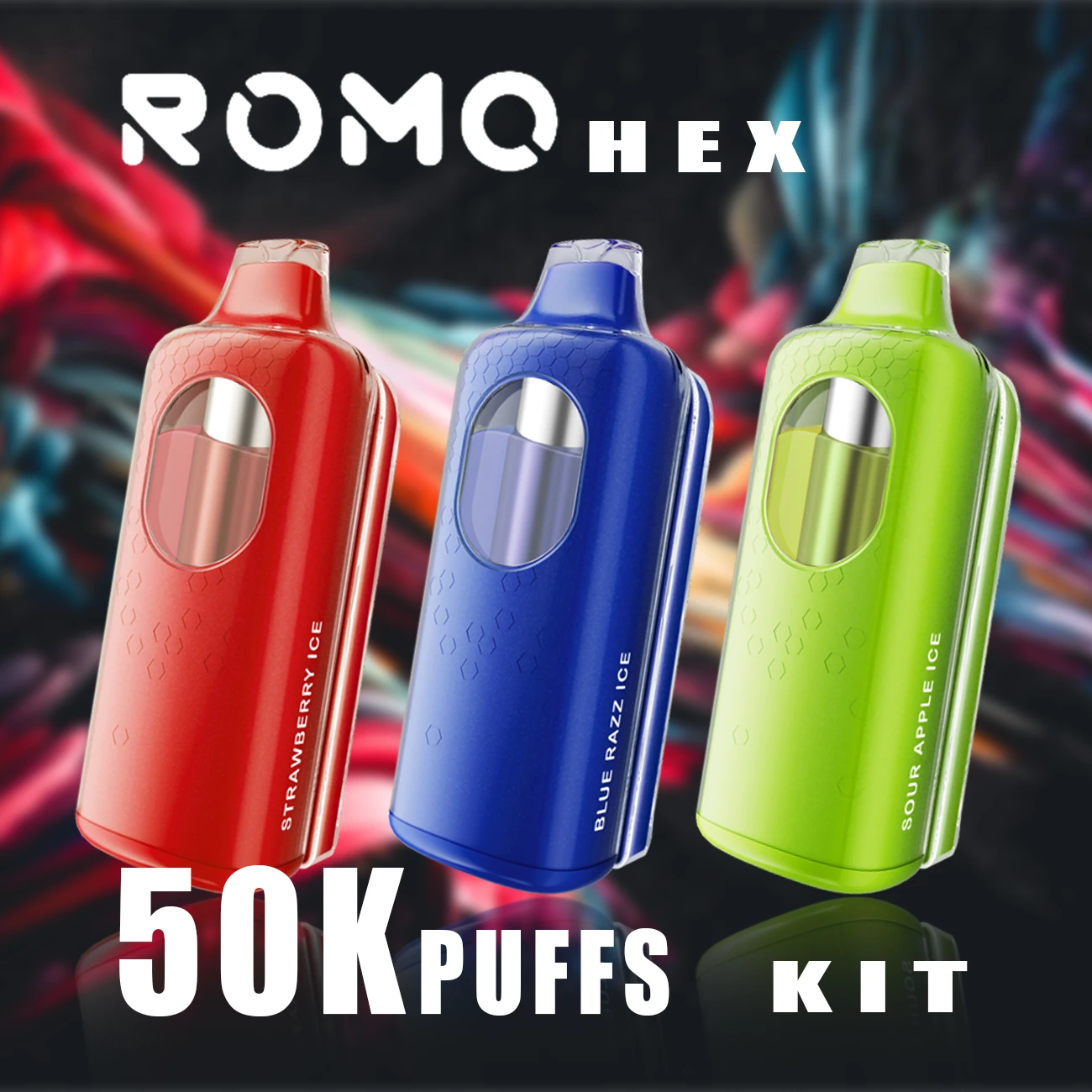 romo vape flavors Romo Hex 50K Pod Disposable – Long-Lasting, 50K Puffs – Vape Mania main image 0