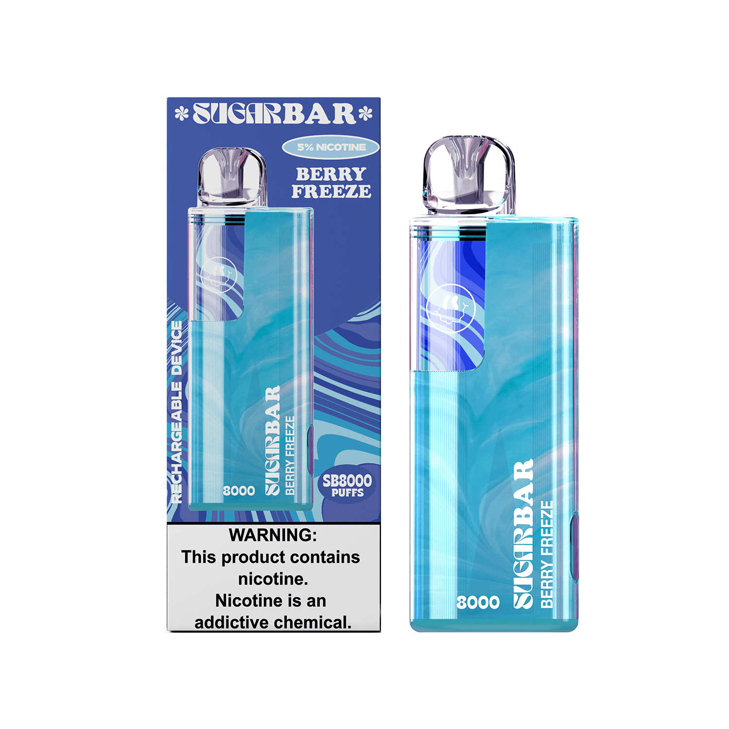 Sugar Bar Vape SB8000 Disposable Over 15 Flavors!