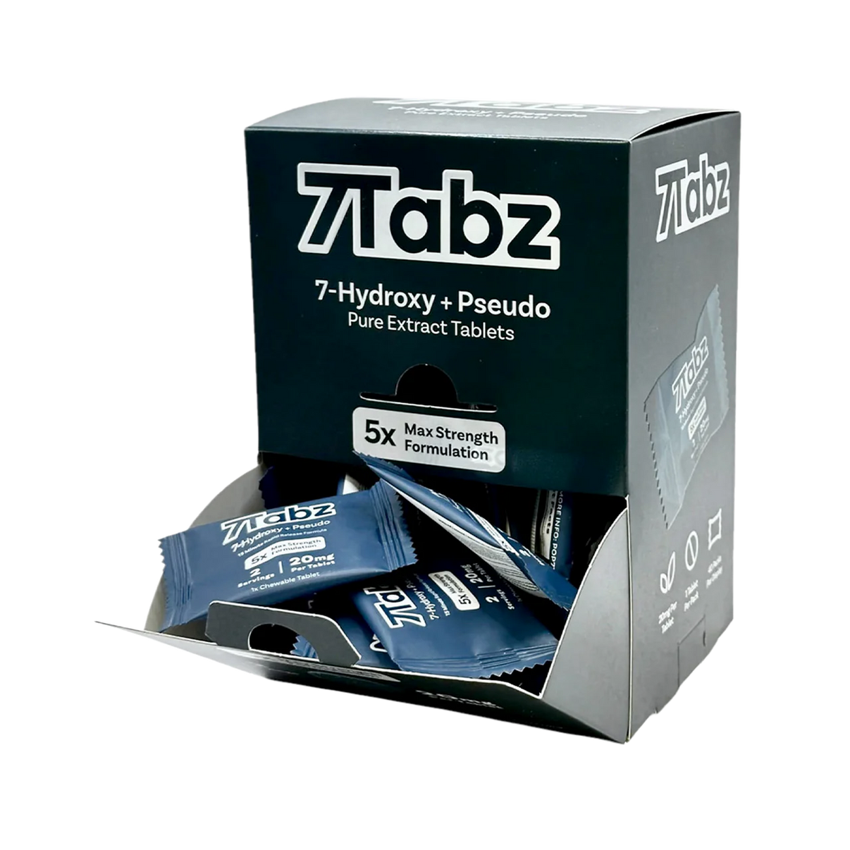 7Tabz 7-Hydroxy + Pseudo Extract Tablets 40ct Box Vape Mania 7Tabz 7-Hydroxy + Pseudo Extract Tablets 40ct Box Vape Mania