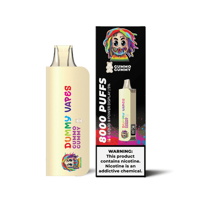 DUMMY VAPES 8000 DISPOSABLE VAPE 6-PACK