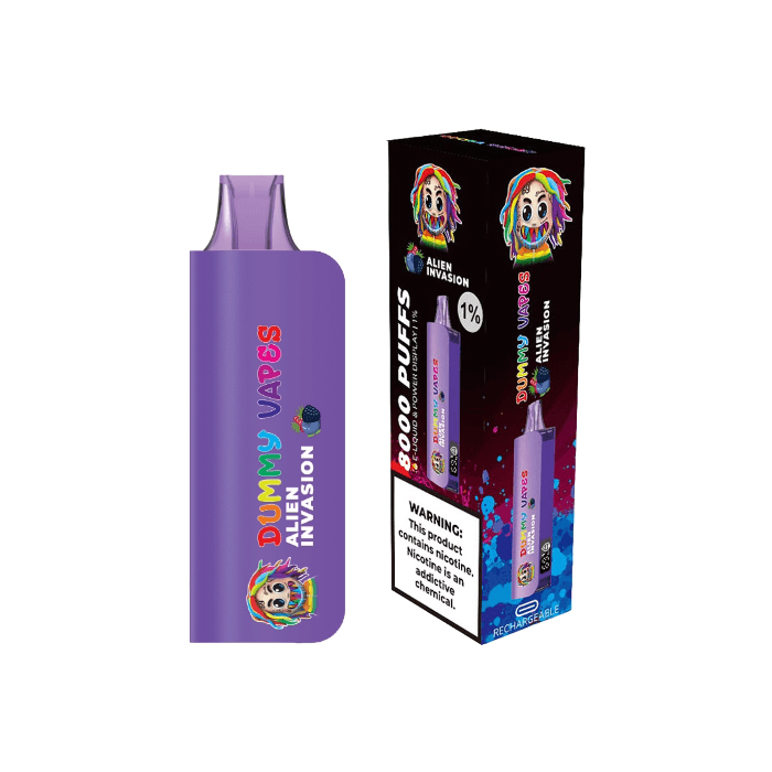 DUMMY VAPES 8000 1% DISPOSABLE VAPE 6-PACK