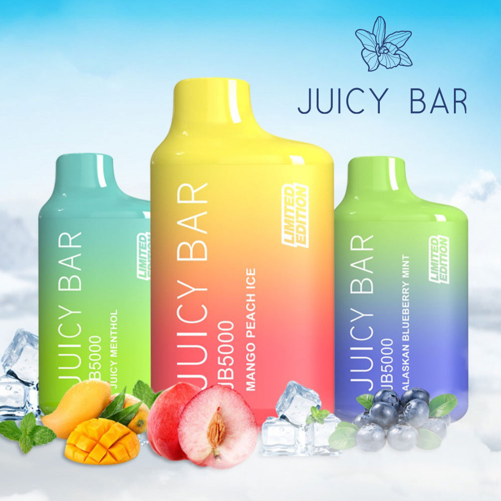 Juicy Bar JB5000 Disposable Vape - 50+ Flavors & 5,000 Puffs