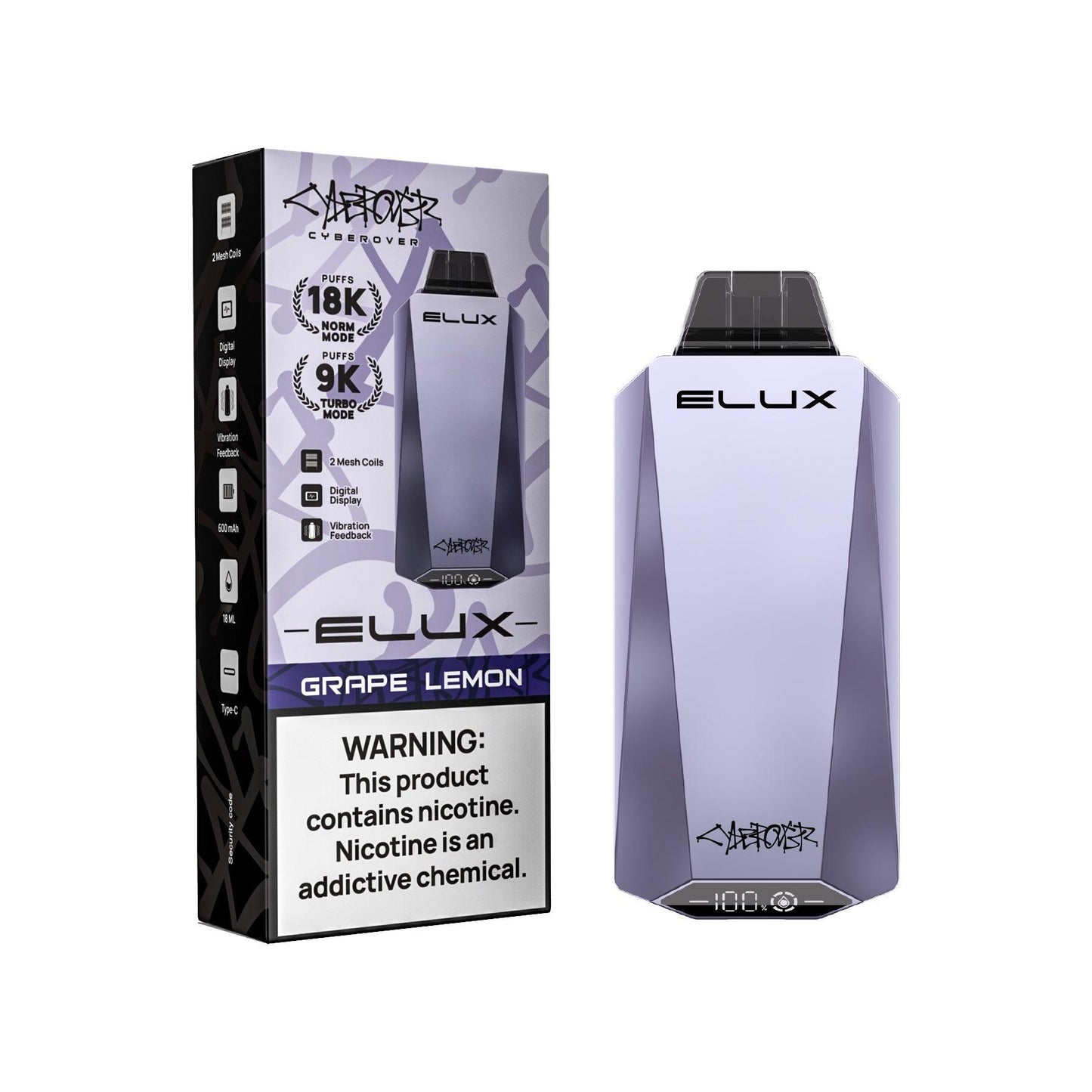 ELUX CYBEROVER 18000 DISPOSABLE VAPE 6-PACK