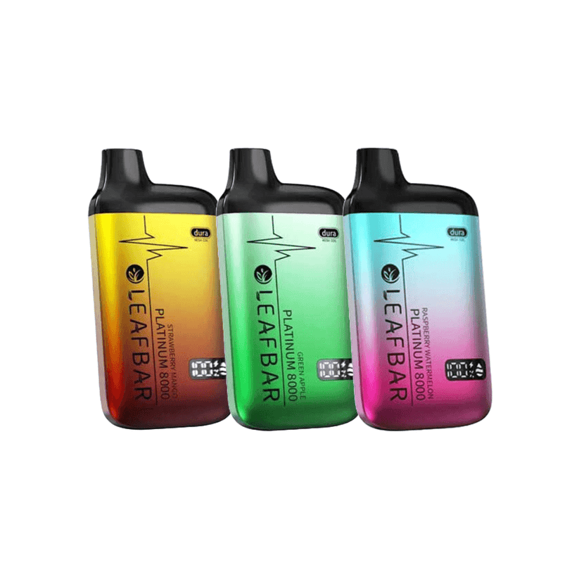 LEAF BAR PLATINUM8000 DISPOSABLE VAPE COOL MINT VAPE MANIA