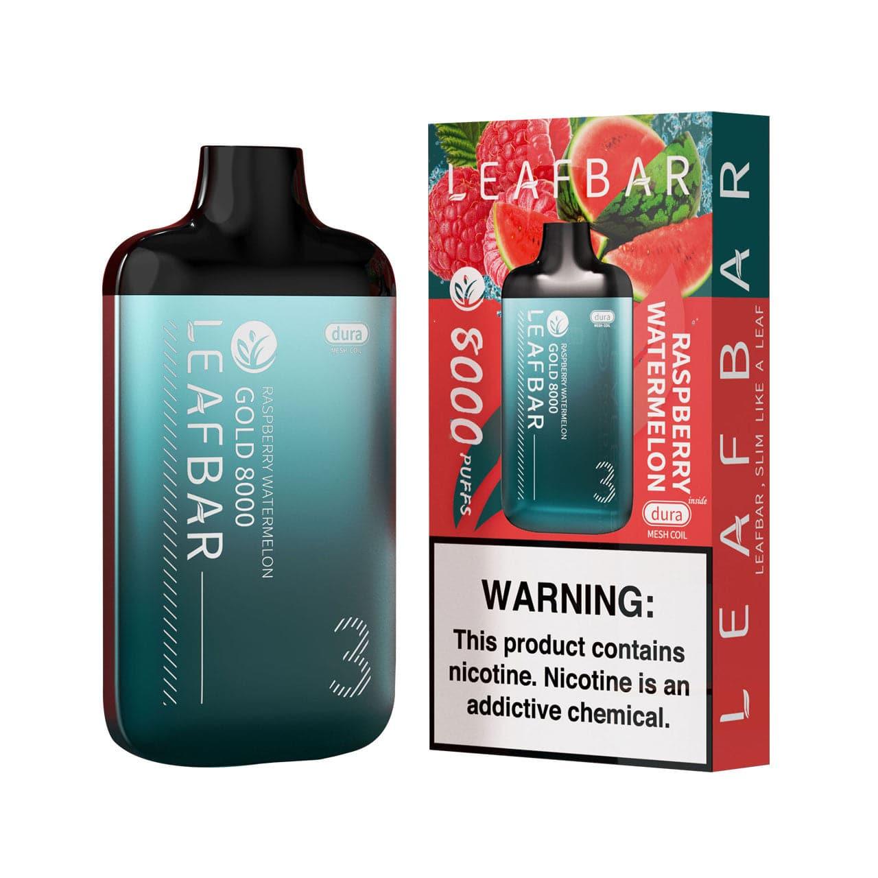 LEAF BAR GOLD-8000 DISPOSABLE VAPE - RASPBERRY WATERMELON - ELFBARZ - [ELF_BAR] - [EB_DESIGN]