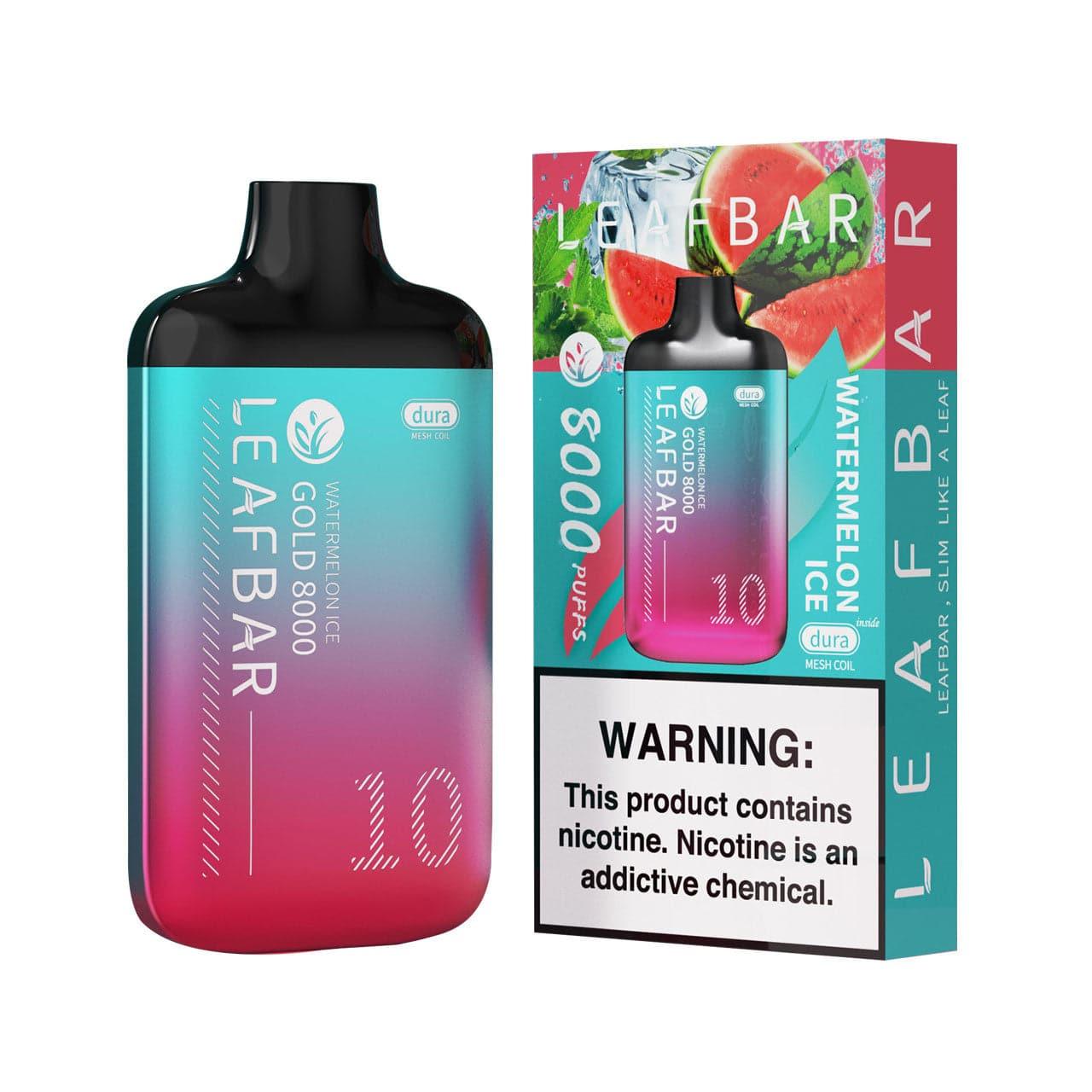 LEAF BAR GOLD-8000 DISPOSABLE VAPE - WATERMELON ICE - ELFBARZ - [ELF_BAR] - [EB_DESIGN]