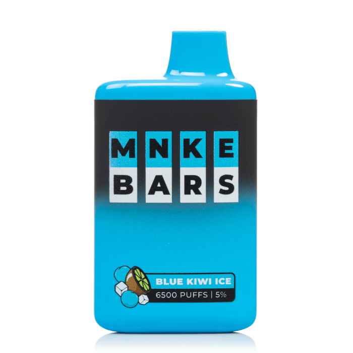 MNKE BARS 6500 DISPOSABLE VAPE - BLUE KIWI ICE - ELFBARZ - [ELF_BAR] - [EB_DESIGN]