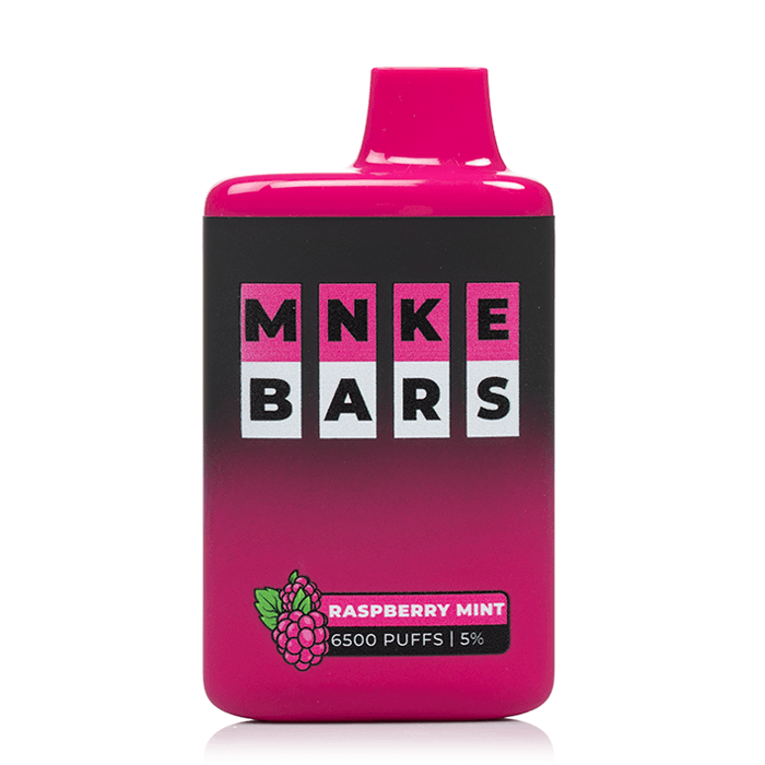 MNKE BARS 6500 DISPOSABLE VAPE - RASPBERRY MINT - ELFBARZ - [ELF_BAR] - [EB_DESIGN]