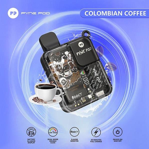 PYNE POD BOOST 8500 DISPOSABLE VAPE - COLOMBIAN COFFEE - PYNE POD - ELFBARZ - 