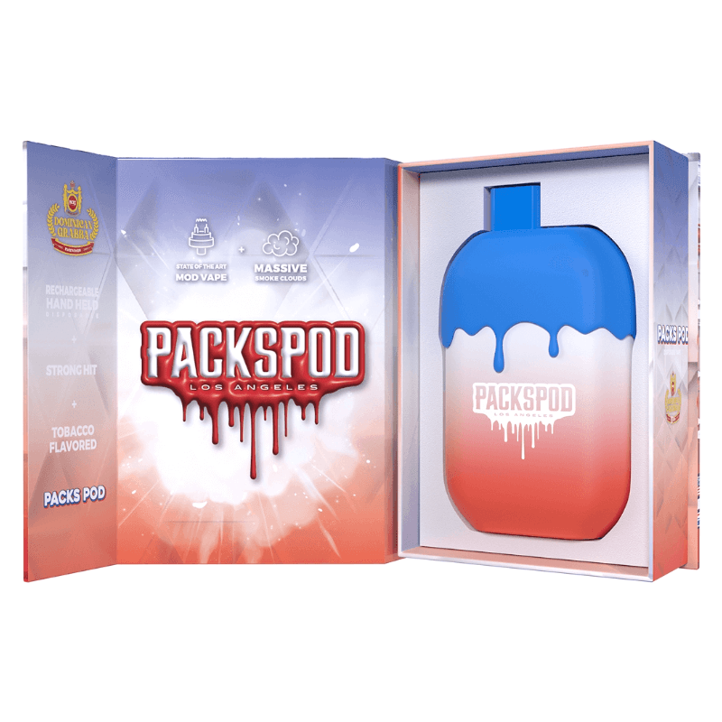 PACKWOODS PACKSPOD 5000 DISPOSABLE VAPE - DOMINICAN GRABBA - PACKWOODS - ELFBARZ - 