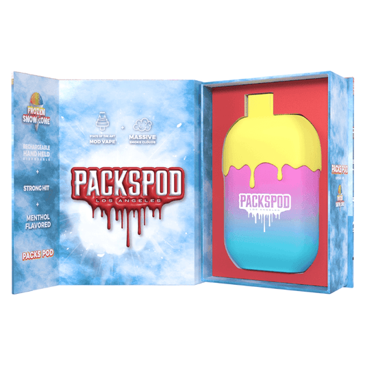 PACKWOODS PACKSPOD 5000 DISPOSABLE VAPE - FROZEN SNOW CONE - PACKWOODS - ELFBARZ - 