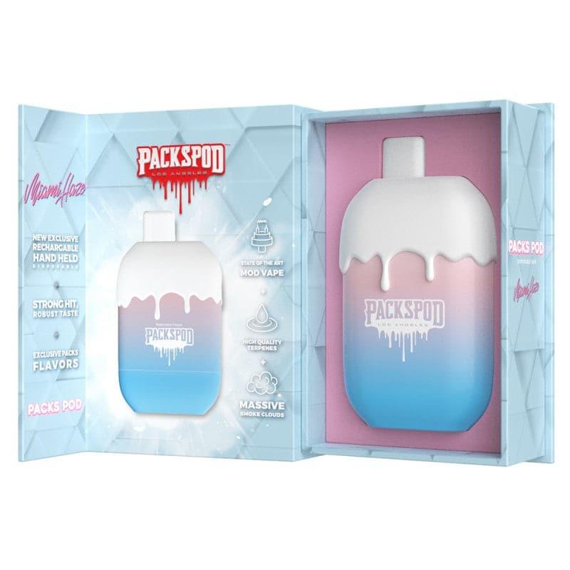 PACKWOODS PACKSPOD 5000 DISPOSABLE VAPE - MIAMI HAZE - ELFBARZ - [ELF_BAR] - [EB_DESIGN]