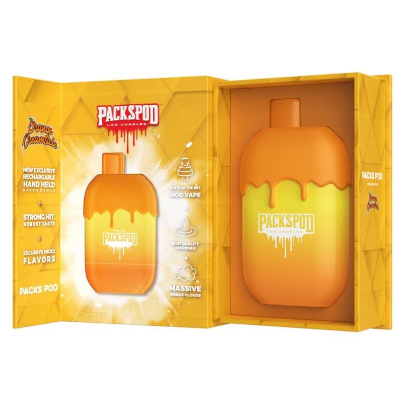 PACKWOODS PACKSPOD 5000 DISPOSABLE VAPE - ORANGE CREAMSICLE - ELFBARZ - [ELF_BAR] - [EB_DESIGN]
