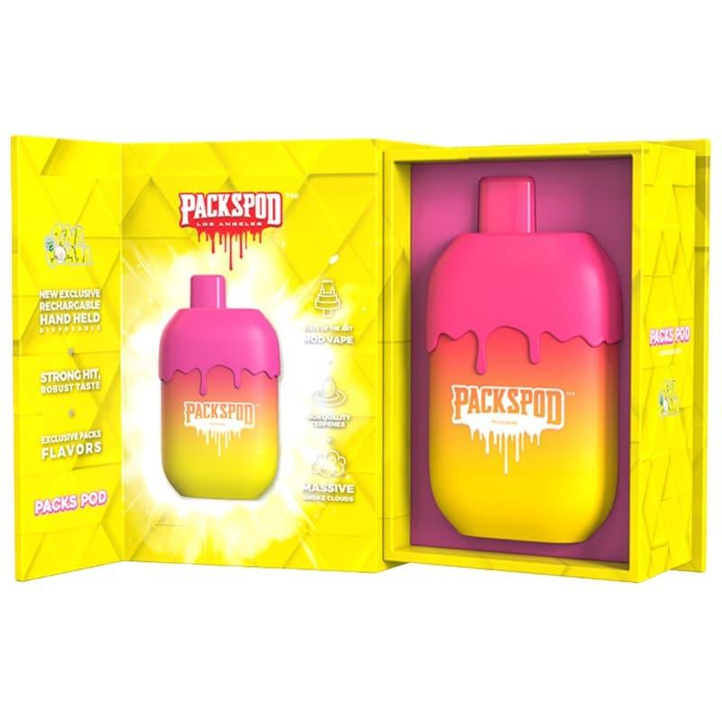 PACKWOODS PACKSPOD 5000 DISPOSABLE VAPE - PINA COLADA - ELFBARZ - [ELF_BAR] - [EB_DESIGN]