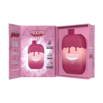 PACKWOODS PACKSPOD 5000 DISPOSABLE VAPE - RASPBERRY GELATO - PACKWOODS - ELFBARZ - 