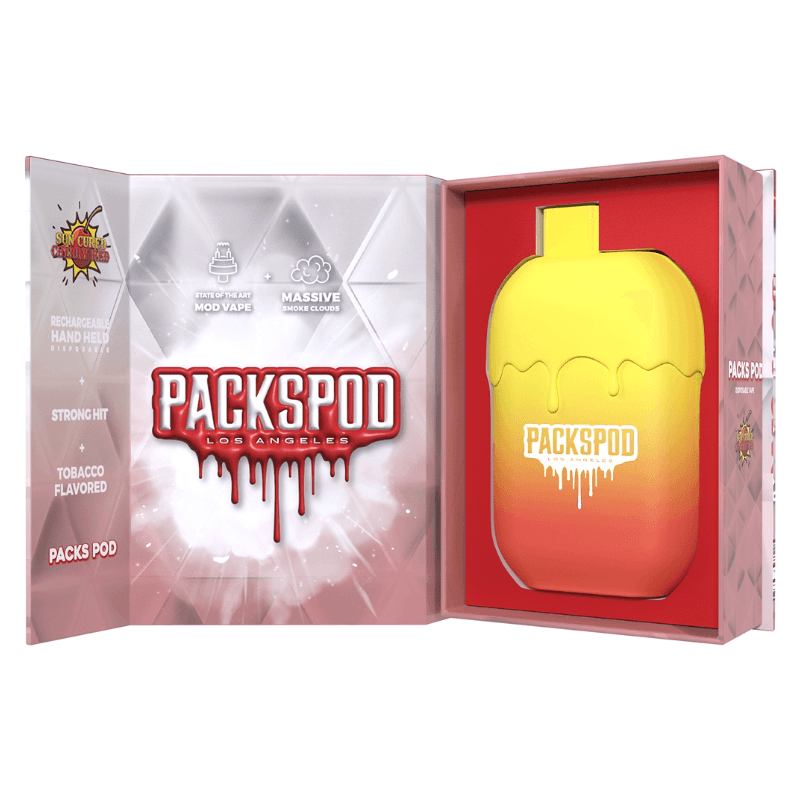 PACKWOODS PACKSPOD 5000 DISPOSABLE VAPE - SUN CURED CHERRY - PACKWOODS - ELFBARZ - 