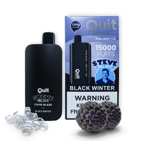 QUIT 15000 BY STEVE WILL DO IT DISPOSABLE VAPE 1-PACK - QUIT - VAPE MANIA - 