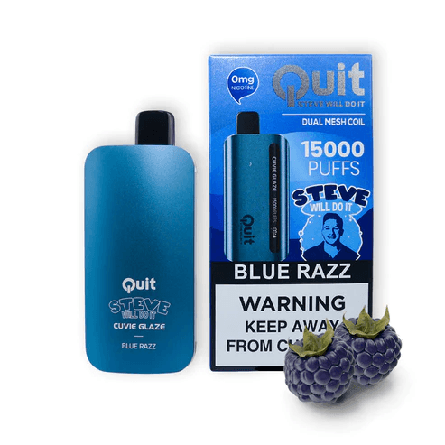 QUIT 15000 BY STEVE WILL DO IT DISPOSABLE VAPE 10-PACK - QUIT - VAPE MANIA - 