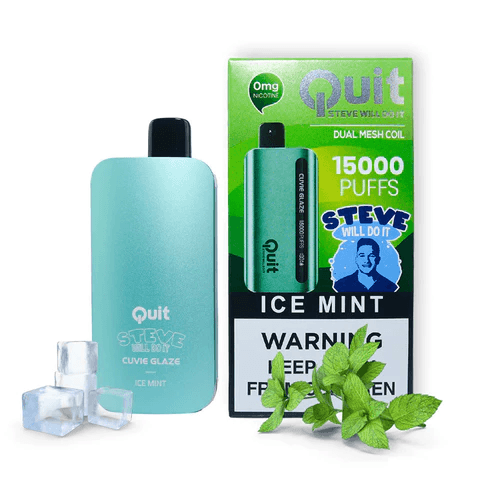 QUIT 15000 BY STEVE WILL DO IT DISPOSABLE VAPE 1-PACK - QUIT - VAPE MANIA - 