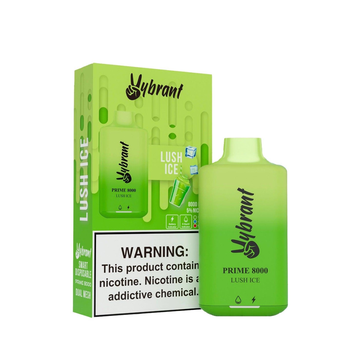 VYBRANT PRIME 8000 DISPOSABLE VAPE 1-PACK - VYBRANT - VAPE MANIA - 