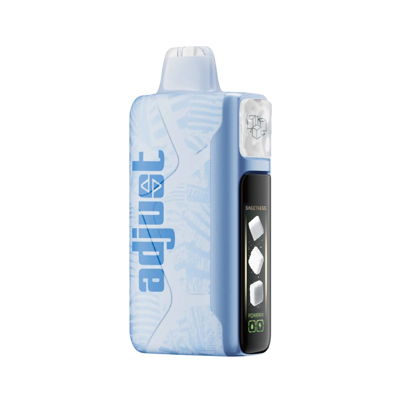 Adjust MySweet 40K Vape flavor Blue Razz B-Pop with tangy blue raspberry and candy-like sweetness.