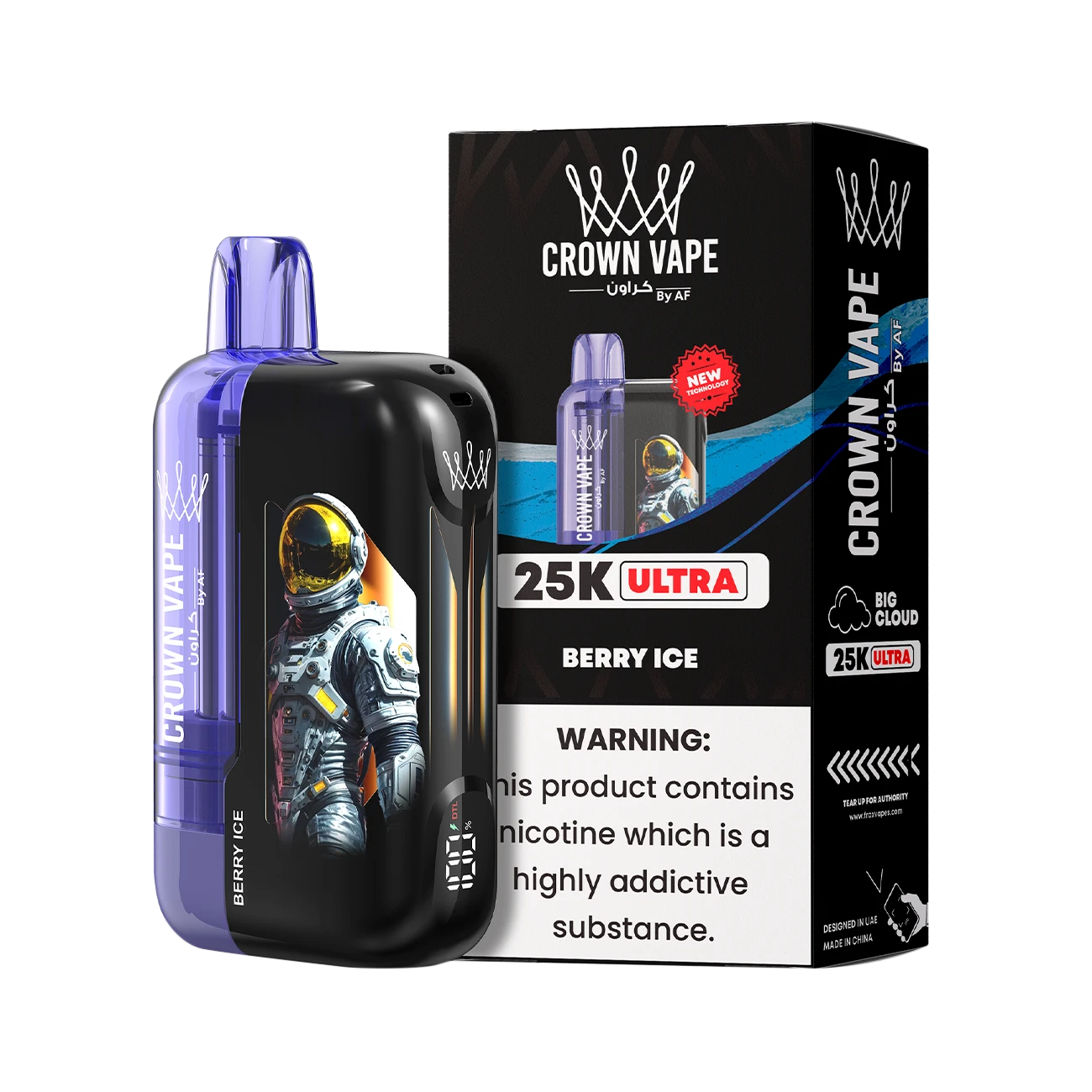 Al Fakher Crown Bar Ultra 25K – Disposable Vape 25000 Puffs – Vape Mania