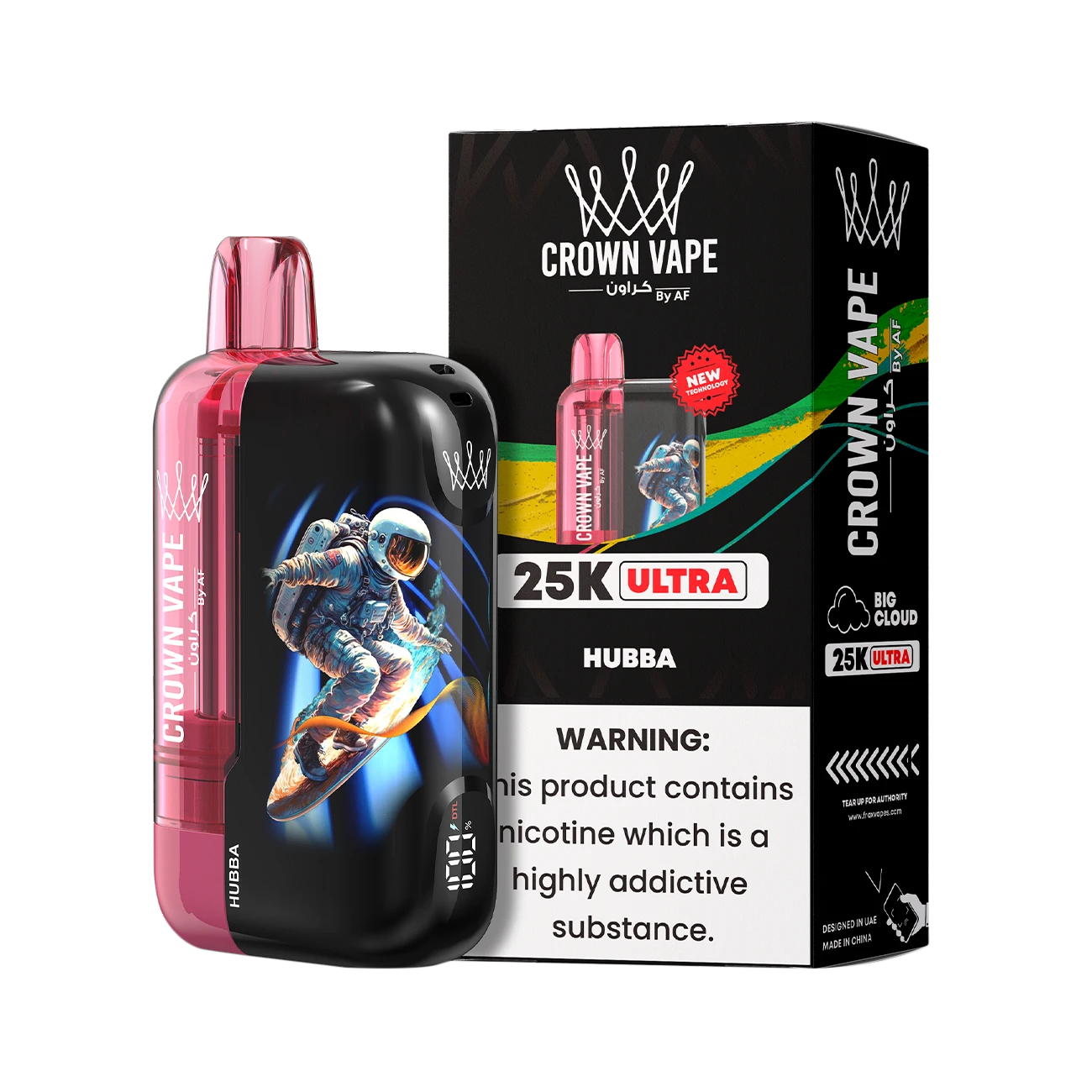Al Fakher Crown Bar Ultra 25K  Disposable Vape 25000 Puffs  Vape Mania