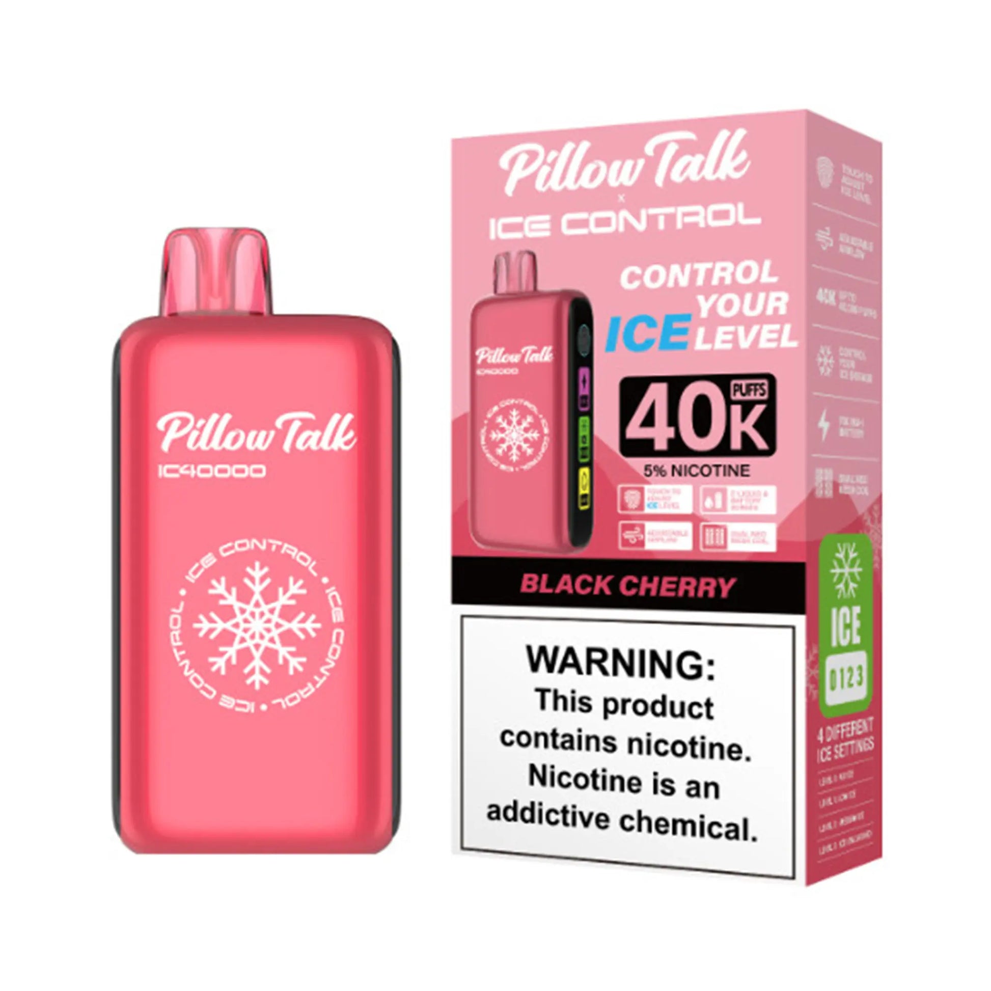 Pillow Talk Vape Black Cherry flavor, a rich and sweet blend perfect for those who enjoy a bold vaping experience with delightful notes of juicy cherries, ideal for any pillow talk vape flavors collection.