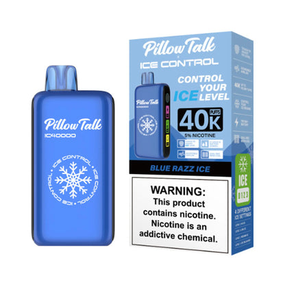 Pillow Talk Vape Blue Razz Ice flavor, a perfect blend of icy blue raspberry that delivers a cool, fruity experience, making it a standout choice in the pillow talk vape collection.