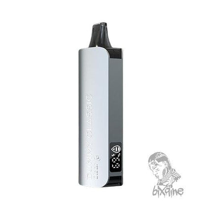 Silver Dummy Vapes Classic 8000 with black and white patterned design