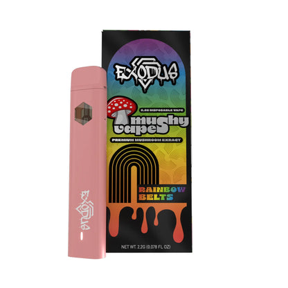 Exodus - Amanita Mushy Disposable 2.2G Rainbow Belts flavor, vibrant Exodus Mushy Disposable taste variety.