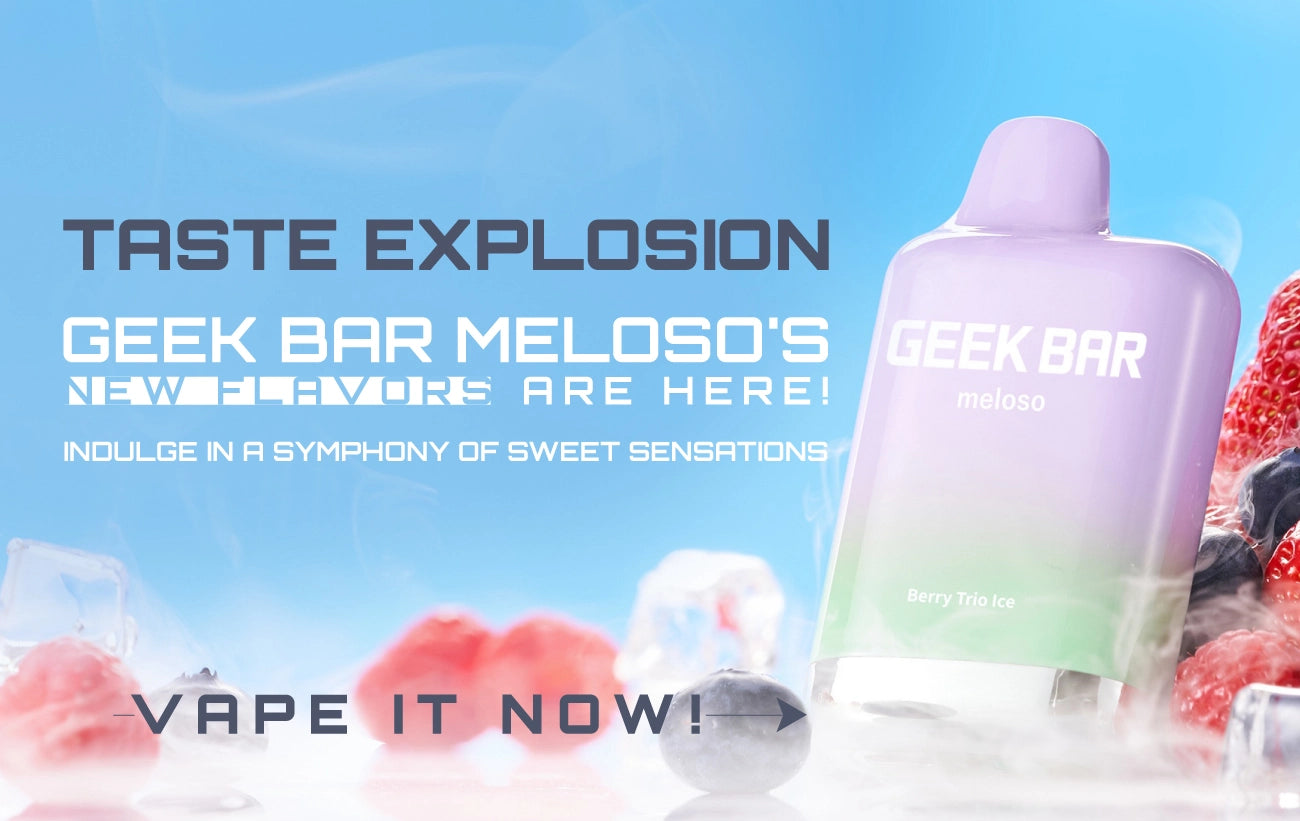 Geek Bar Meloso New Flavors Mobile Banner