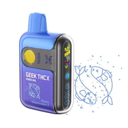 Geek THCX Pulse Pro THC-A Blend Pisces Watermelon Z Indica vape, featuring juicy watermelon flavors for a refreshing, relaxing hit.
