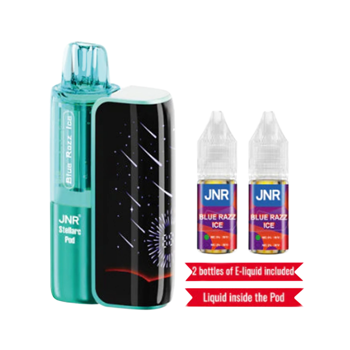 JNR Stellarc 100K Disposable Kit – Blue Razz Ice