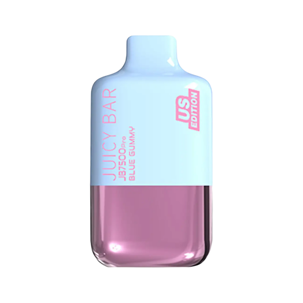 Blue Gummy Juicy Bar JB7500 US Edition Disposable delivers sweet candy blue raspberry flavor with smooth vapor.