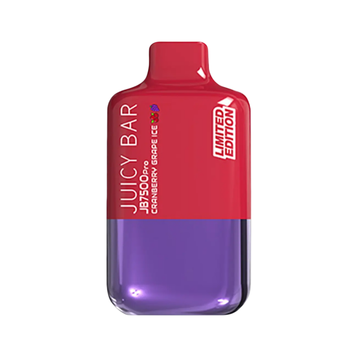 Cranberry Grape Ice flavor from Juicy Bar JB7500 Limited Edition offers tart cranberry and juicy grape chill.