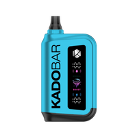 Kado Bar Rizz 25000 vape Blue Razz Ice with cold, tart berry hit