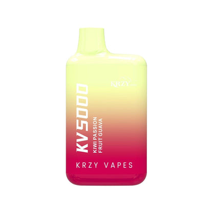 KRZY KV5000 DISPOSABLE VAPE - KIWI PASSION FRUIT GUAVA - ELFBARZ - [ELF_BAR] - [EB_DESIGN]