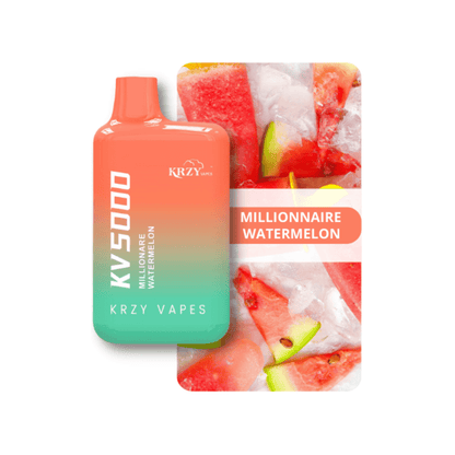 KRZY KV5000 DISPOSABLE VAPE - MILLIONAIRE WATERMELON - ELFBARZ - [ELF_BAR] - [EB_DESIGN]