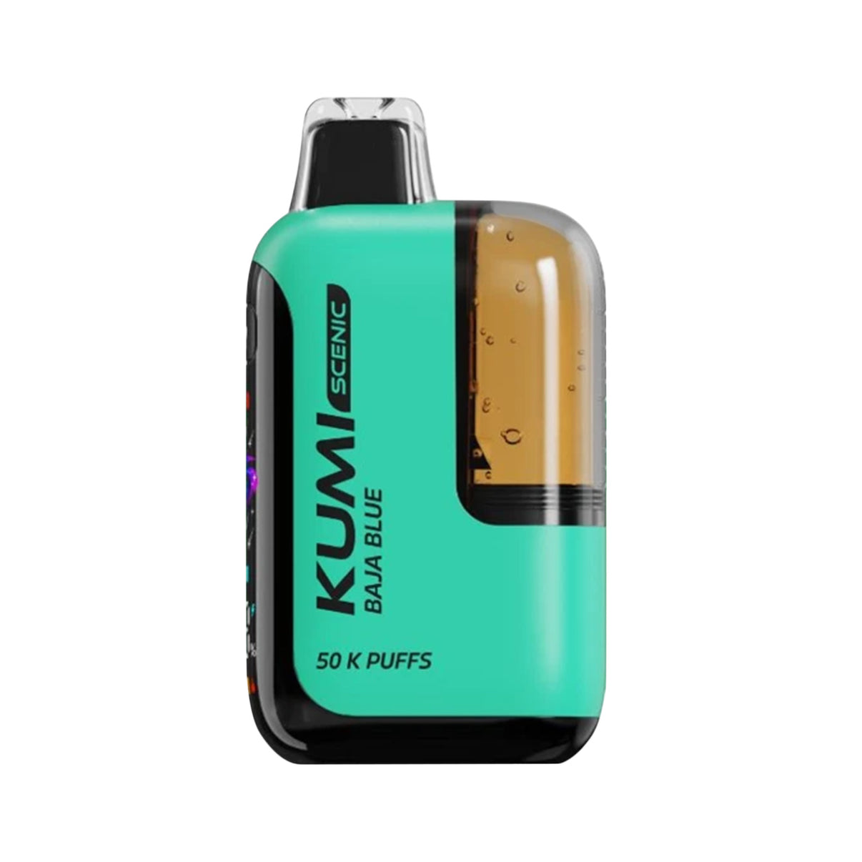 KUMI Scenic vape device with teal casing on a white background